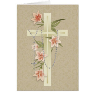 Praying for You  Floral Catholic Holy Rosary