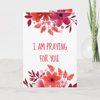 Praying For You - Folded Greeting Card