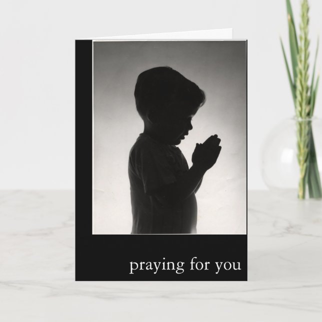 Praying for you Greeting Card Bible verse card (Front)