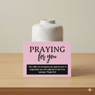 Praying For You Psalm Get Well Soon Postcard