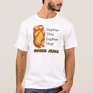 Praying gopher Christian design T-Shirt