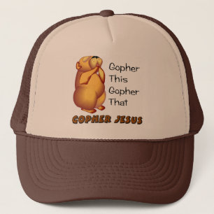 Praying gopher Christian design Trucker Hat