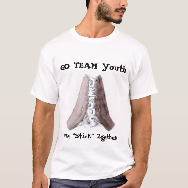 praying_hands3, We "Stick" 2gether, GO TEAM Youth  T-Shirt (Front)