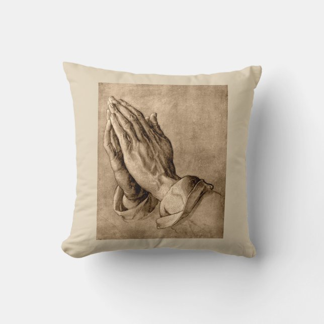Praying Hands Accent Pillow (Front)