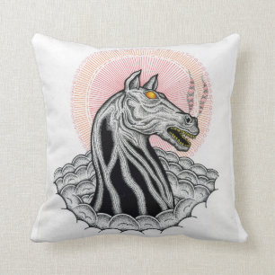 praying hands and horse cushion