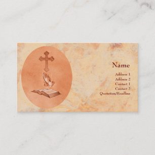 Praying Hands Business Card