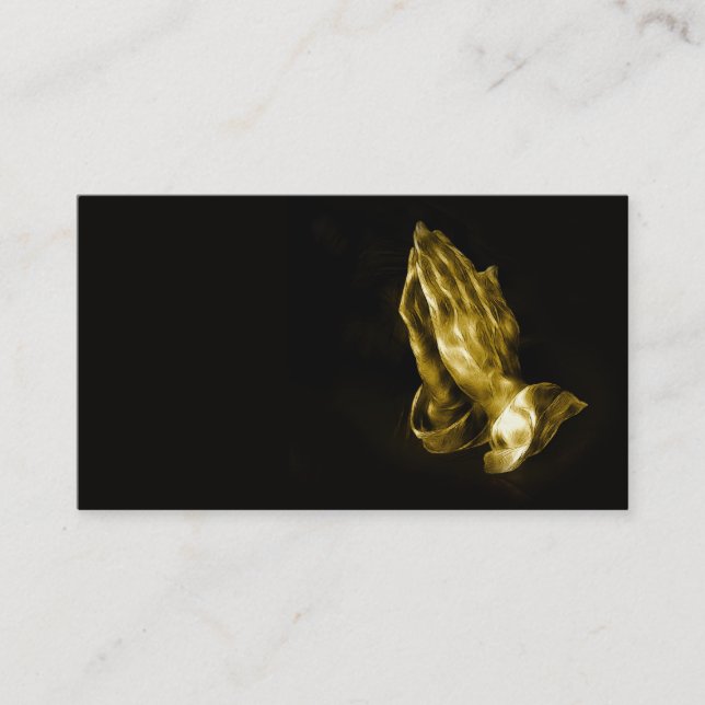 Praying hands business card (Front)