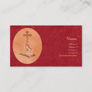 Praying Hands Business Card