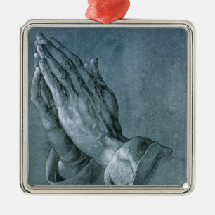 Praying Hands (by Albrecht Dürer) Metal Tree Decoration