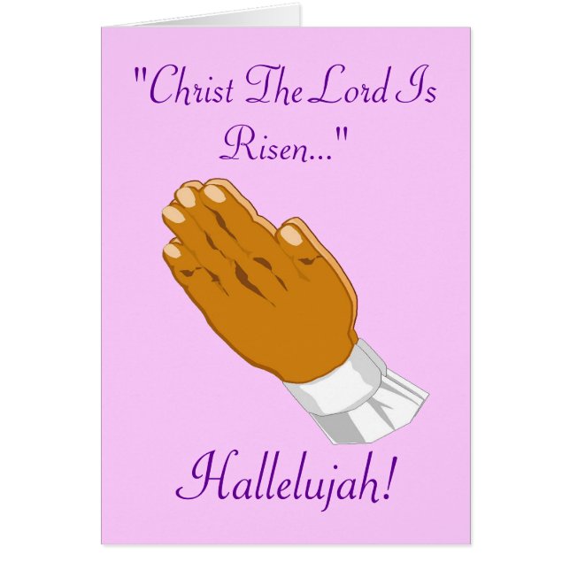 Praying Hands Christ The Lord Is Risen I (Front)