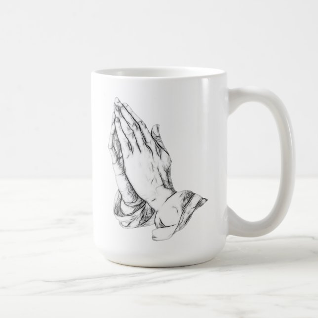 Praying hands coffee mug (Right)
