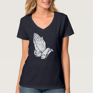 Praying Hands - Cool Christian religious Jesus T-Shirt