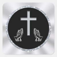 Praying Hands, Cross Stickers, Christian Stickers