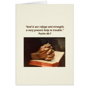 Praying Hands Encouragement Card