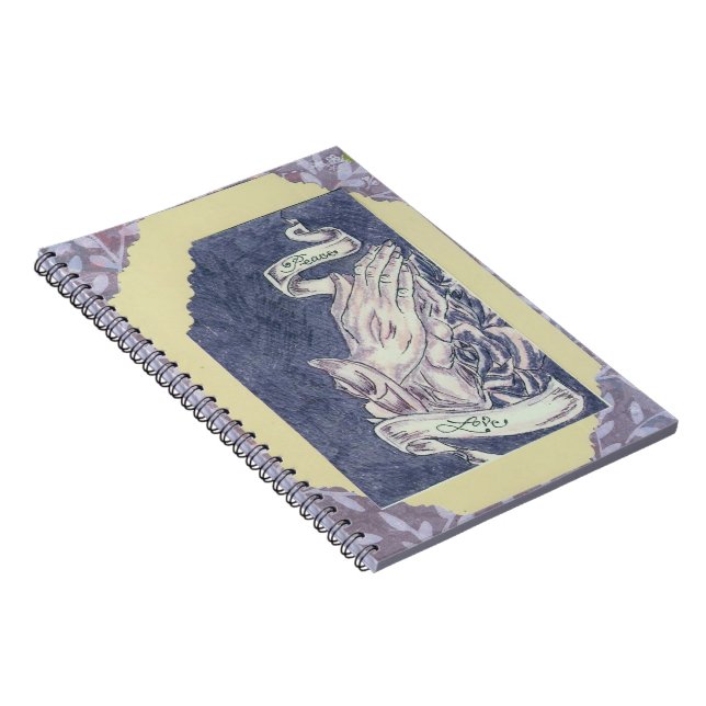 Praying Hands Inspirational Blank Journal (Right Side)