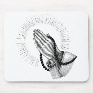 Praying Hands Mouse Mat