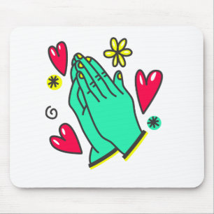 Praying Hands Mouse Mat