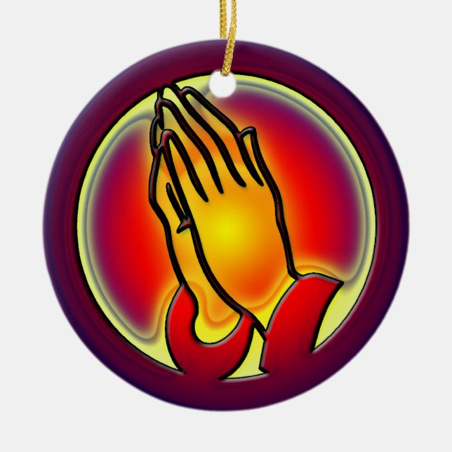 PRAYING HANDS ORNAMENT (Front)