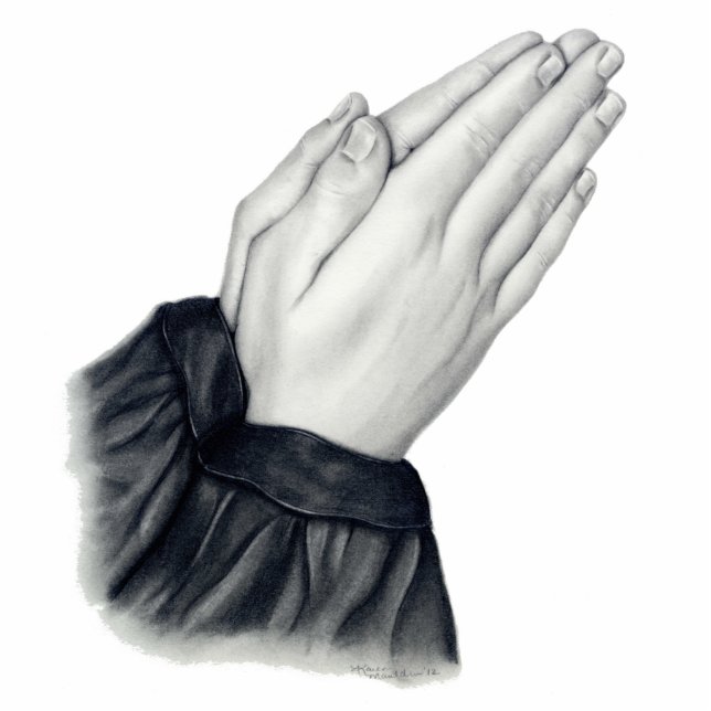 Praying Hands Photo Sculpture (Front)