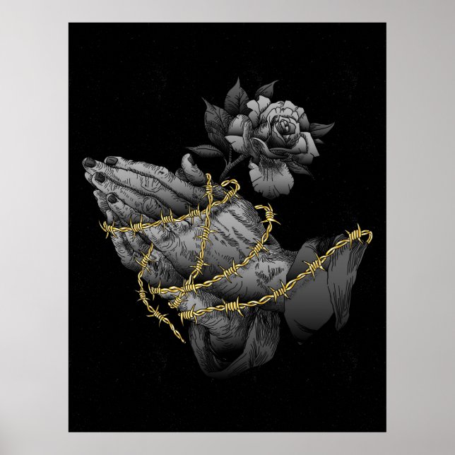 Praying Hands Poster (Front)