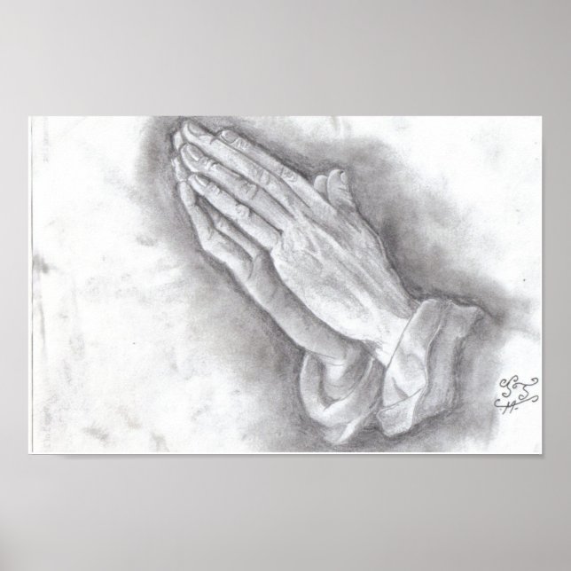 praying hands poster (Front)