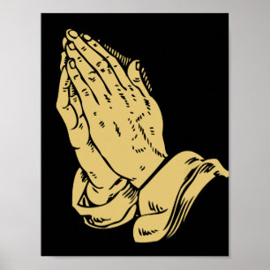 Praying hands  poster