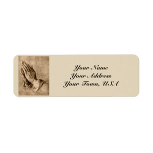 Praying Hands Return Address Labels