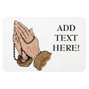 Praying Hands Rosary Refrigerator/Car Magnet