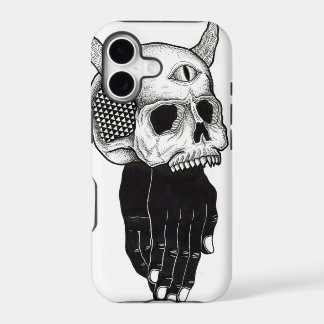 praying hands skull
