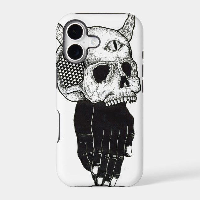 praying hands skull (Back)