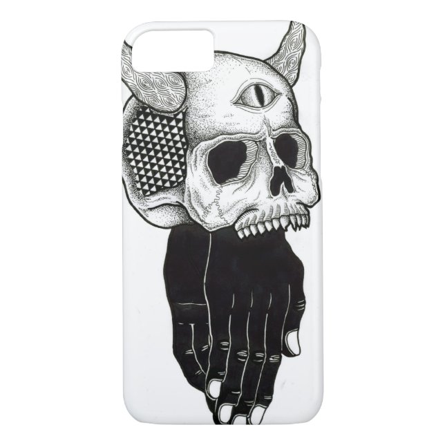 praying hands skull Case-Mate iPhone case (Back)