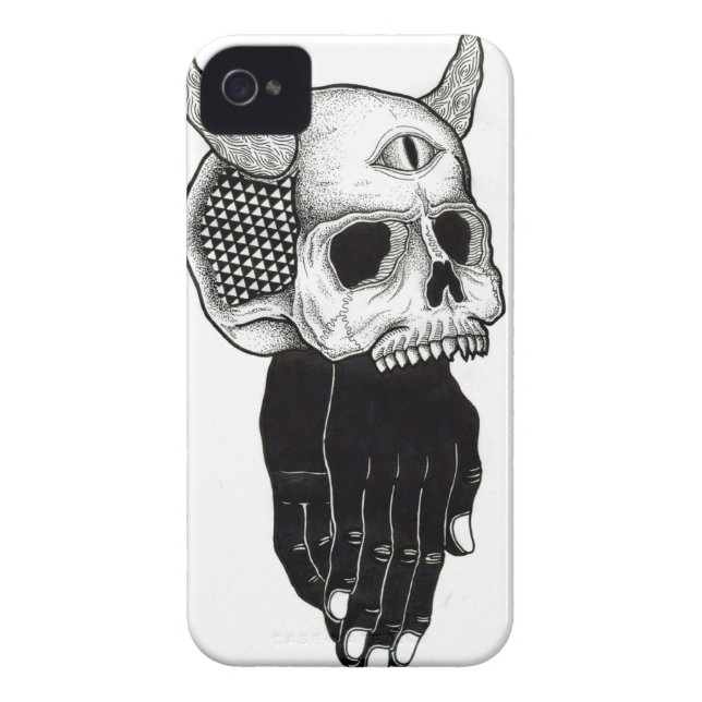 praying hands skull Case-Mate iPhone case (Back)