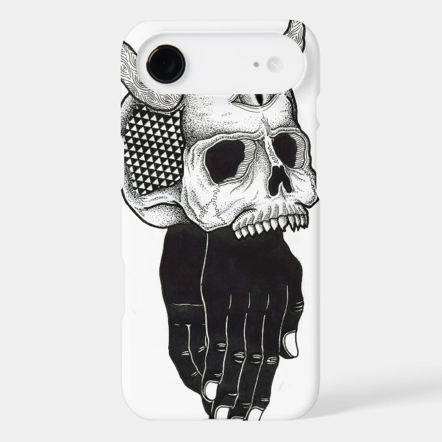 praying hands skull Case-Mate iPhone case (Back)