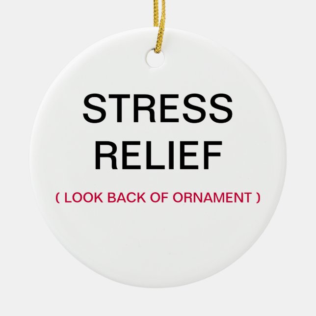 Praying Hands Stress Relief Christmas Ornament (Front)