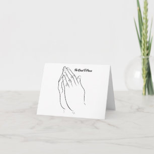 Praying Hands The Road To Peace  Card