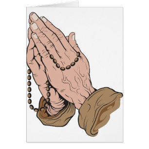 Praying Hands with Beads