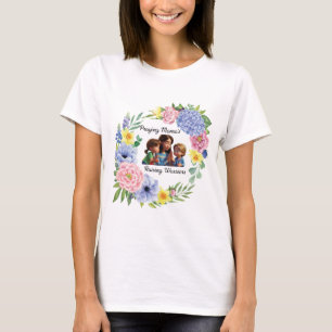 Praying mama Christian Mother's Day floral T-Shirt