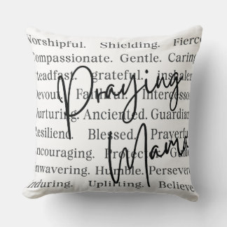 Praying Mama Throw Pillow