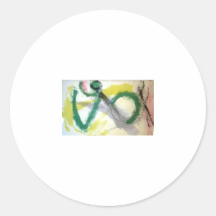Praying Mantis Abstract Jeff Hankamer Artjunkhaus Classic Round Sticker