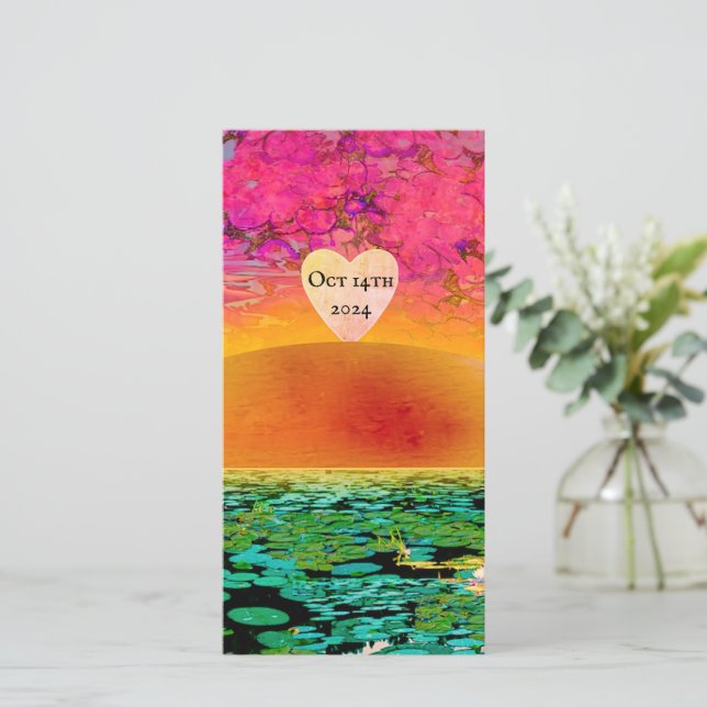 PRAYING MANTIS AT SUNSET SAVE THE DATE (Standing Front)