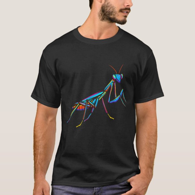 Praying Mantis Bug Catching Insect Collector Entom T-Shirt (Front)
