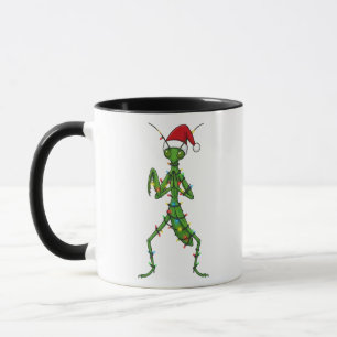Praying Mantis Christmas Holiday Insect Bug Mug