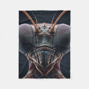 Praying Mantis Close up Macro Fleece Blanket