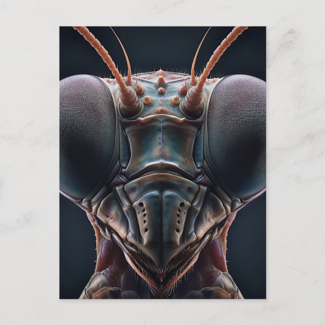 Praying Mantis Close up Macro Postcard (Front)