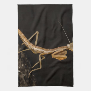 Praying Mantis Cute And Creepy Insect Art Tea Towel