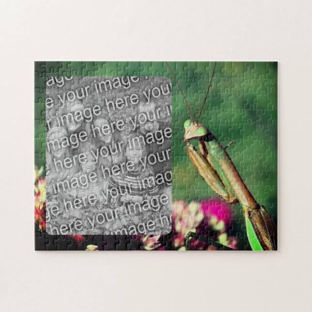 Praying Mantis Frame Create Your Own Photo Jigsaw Puzzle (Horizontal)