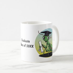 Praying Mantis Graduation Personalised Coffee Mug