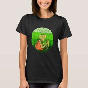 Praying Mantis Green Retro Vintage Insect Bug T-Shirt