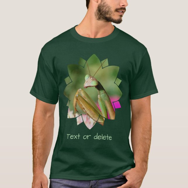 Praying Mantis Insect Personalized T-Shirt (Front)