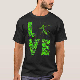 Praying Mantis Love Leopard Green Insect Bug T-Shirt